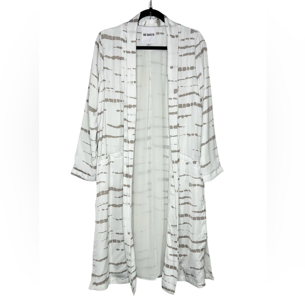 BB DAKOTA Anthropologie Deedra Open Front Lightweight Duster Jacket
